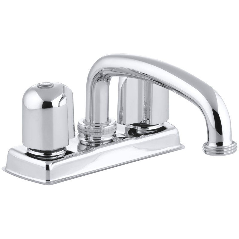 Kohler Trend Laundry Tray Faucet with Threaded Swing Spout and Metal